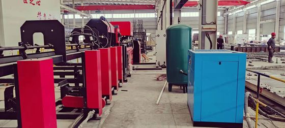 สายการผลิตการปั่นท่อสี่เหลี่ยม AC380V 50Hz Valve Snail Rebar